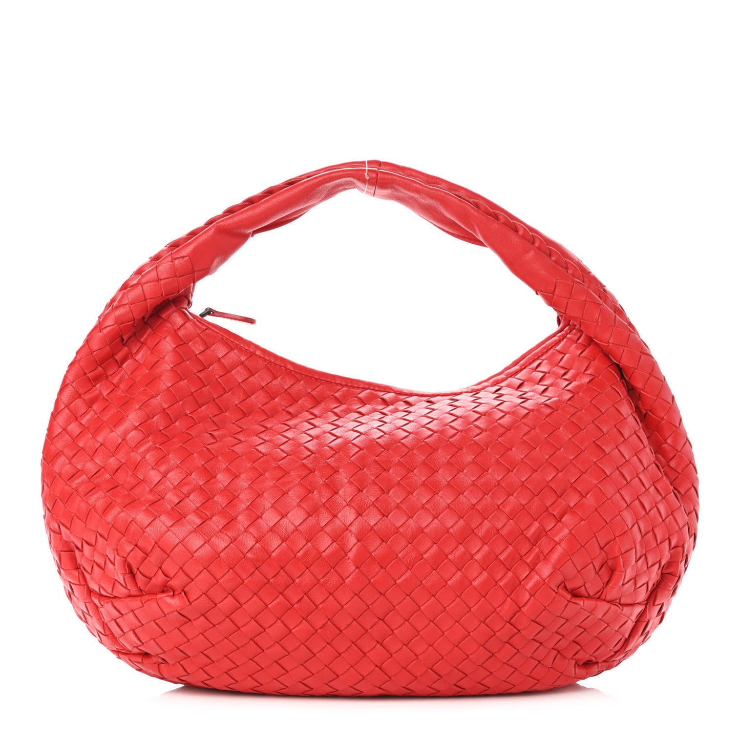 Nappa Intrecciato Medium Belly Veneta Hobo Flame