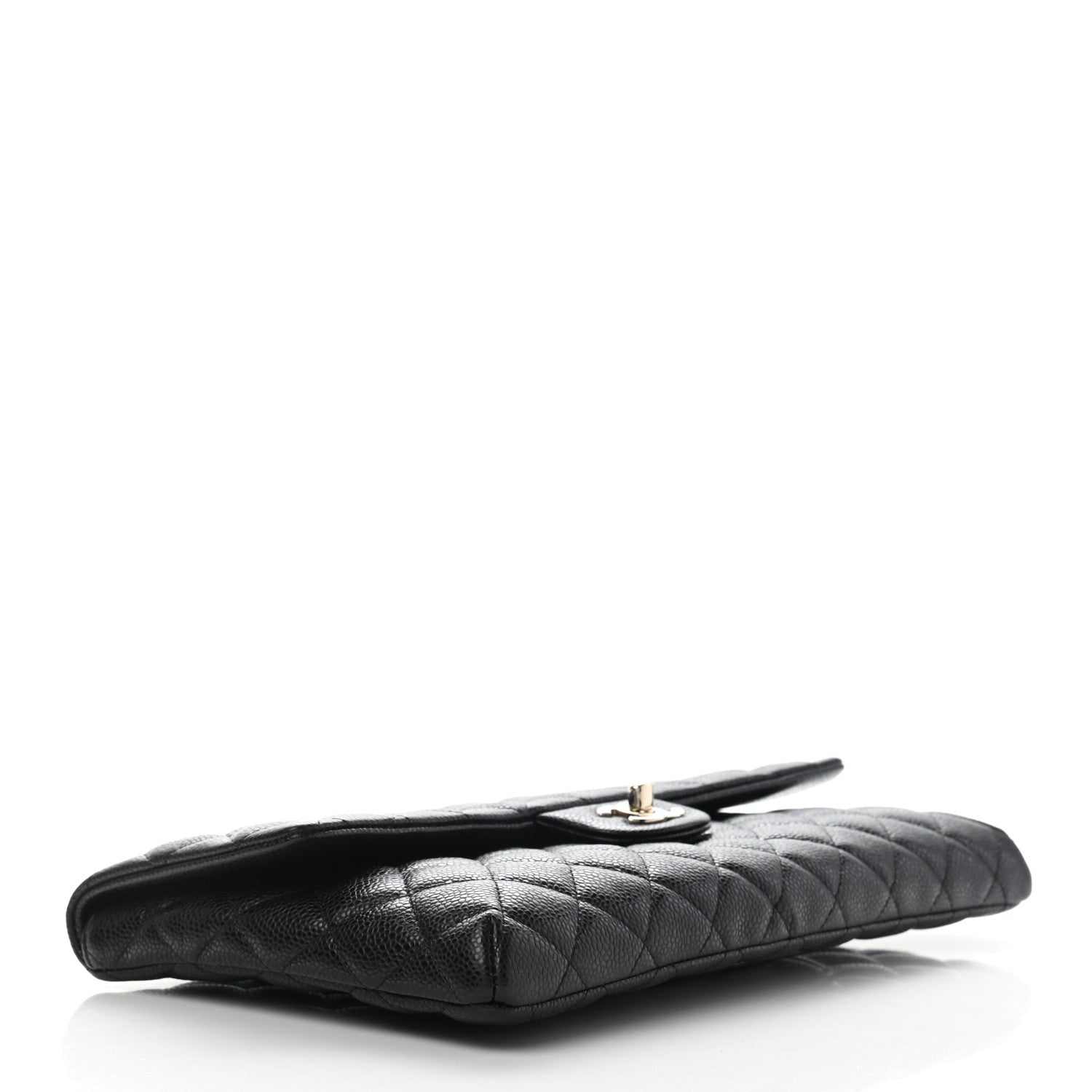 Chanel Caviar Quilted Flap Clutch Black 3 of 10