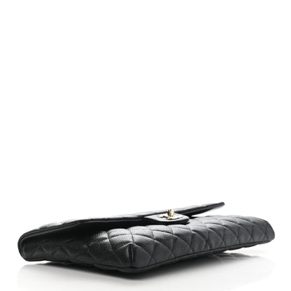 Chanel Caviar Quilted Flap Clutch Black 3 of 10