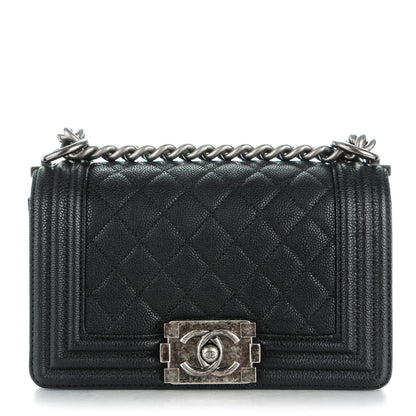 Chanel Caviar Quilted Small Boy Flap Black 1 of 8