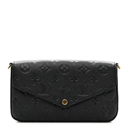 Louis Vuitton Empreinte Pochette Felicie Chain Wallet Black 1 of 5