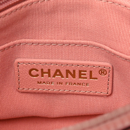 Chanel Velour Quilted Mini Double Frame Flap Rose 6 of 11