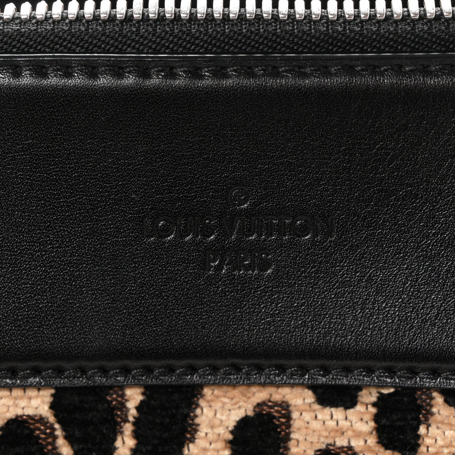 Louis Vuitton Jacquard Velvet Leopard Print Stephen Sprouse North South Bag Black 8 of 11