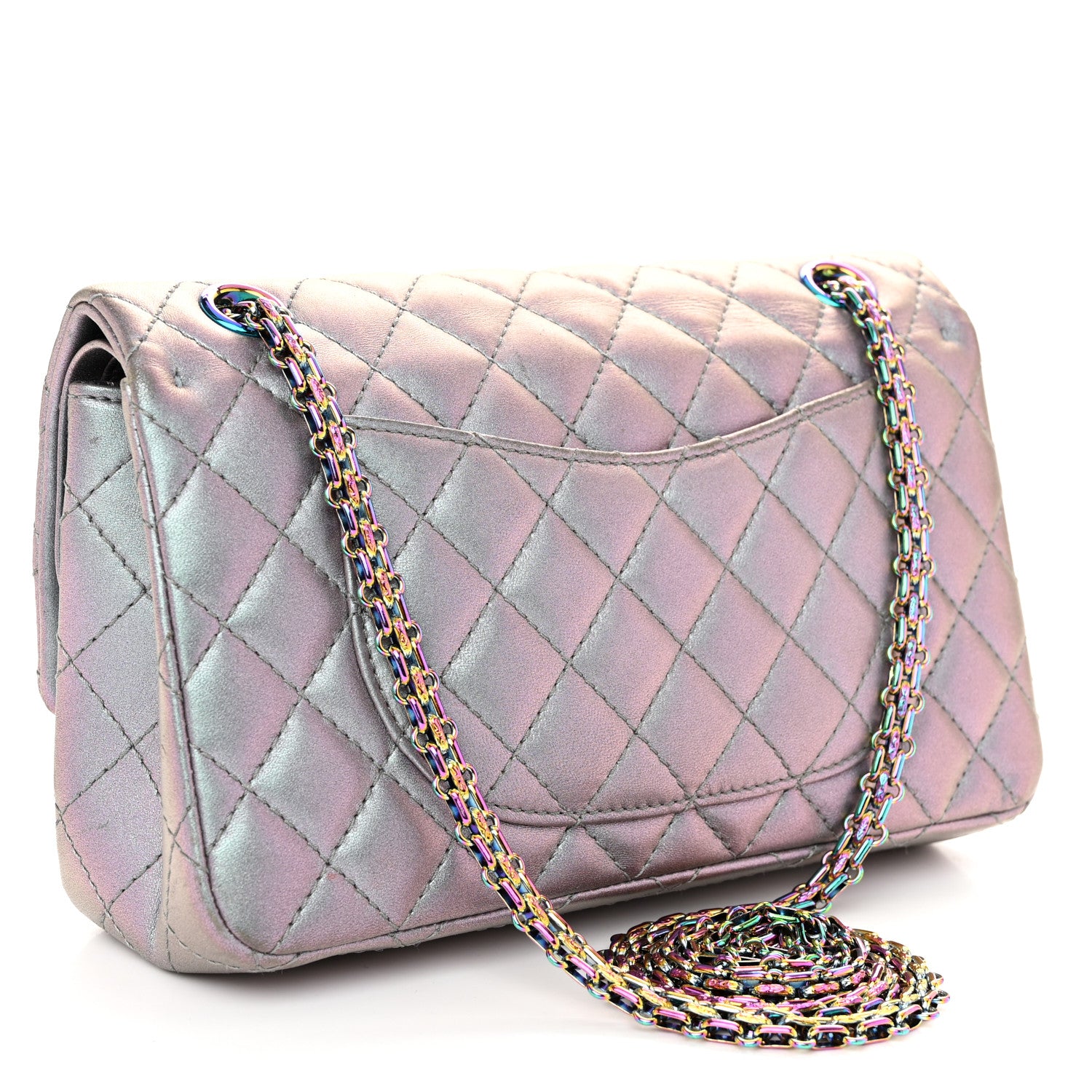 Chanel Iridescent Lambskin Quilted 2.55 Reissue 225 Flap Light Purple 3 of 12