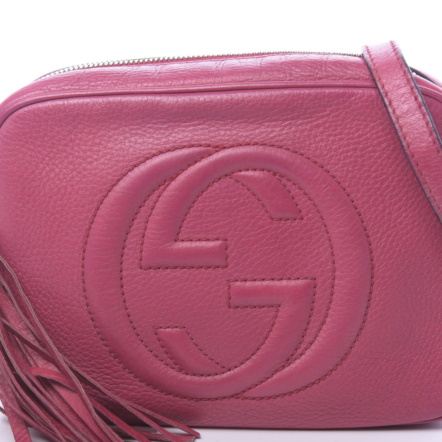 Cellarius Calfskin Small Soho Disco Bag Bright Bouganville