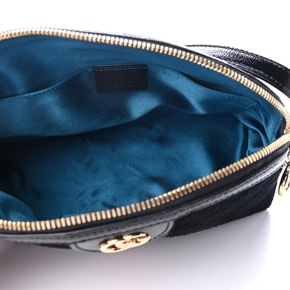 Gucci Suede Patent Web GG Small Ophidia Dome Shoulder Bag Black 4 of 4