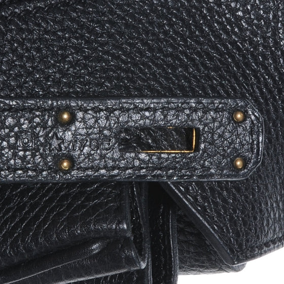 Hermes Togo Birkin 35 Black 6 of 9