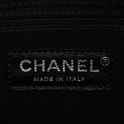 Chanel Tweed Calfskin Quilted Medium Gabrielle Hobo Black 6 of 17