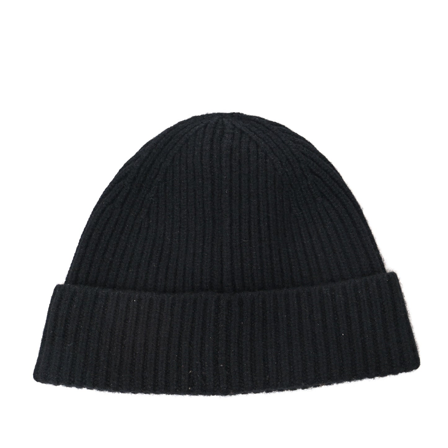Cashmere Ribbed LV Spark Beanie Black