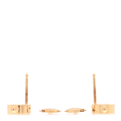 Louis Vuitton 18K Yellow Gold Empreinte Ear Studs Earrings 3 of 5