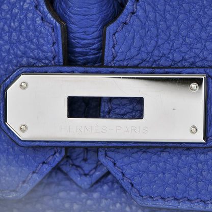 Hermes Togo Birkin 30 Bleu Electrique 30 of 87