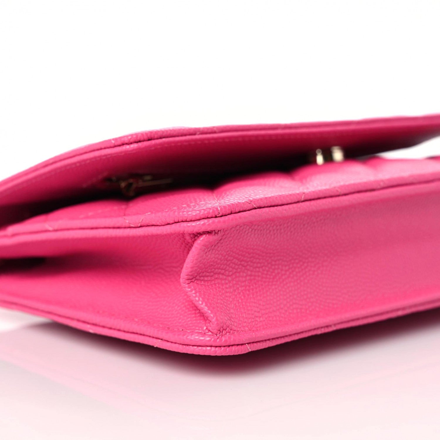 Chanel Caviar Quilted Wallet On Chain WOC Dark Pink 4 of 8