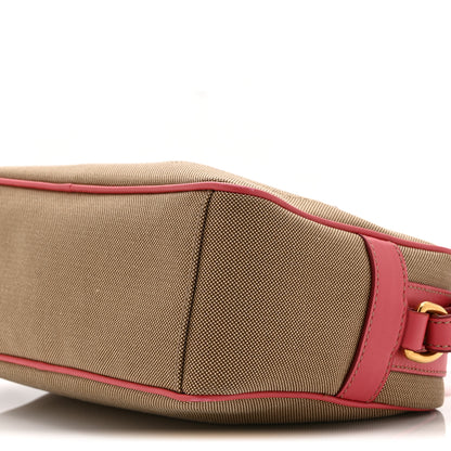 Prada Jacquard Logo Camera Bag Corda Peonia 10 of 10
