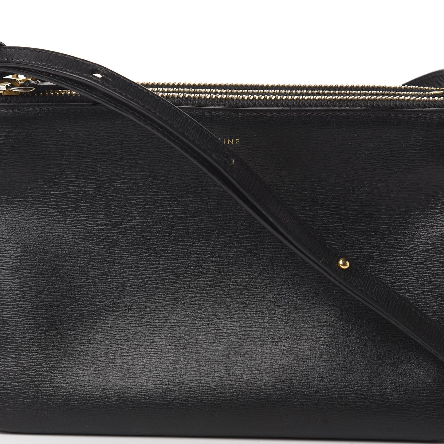 Lambskin Small Trio Crossbody Bag Black
