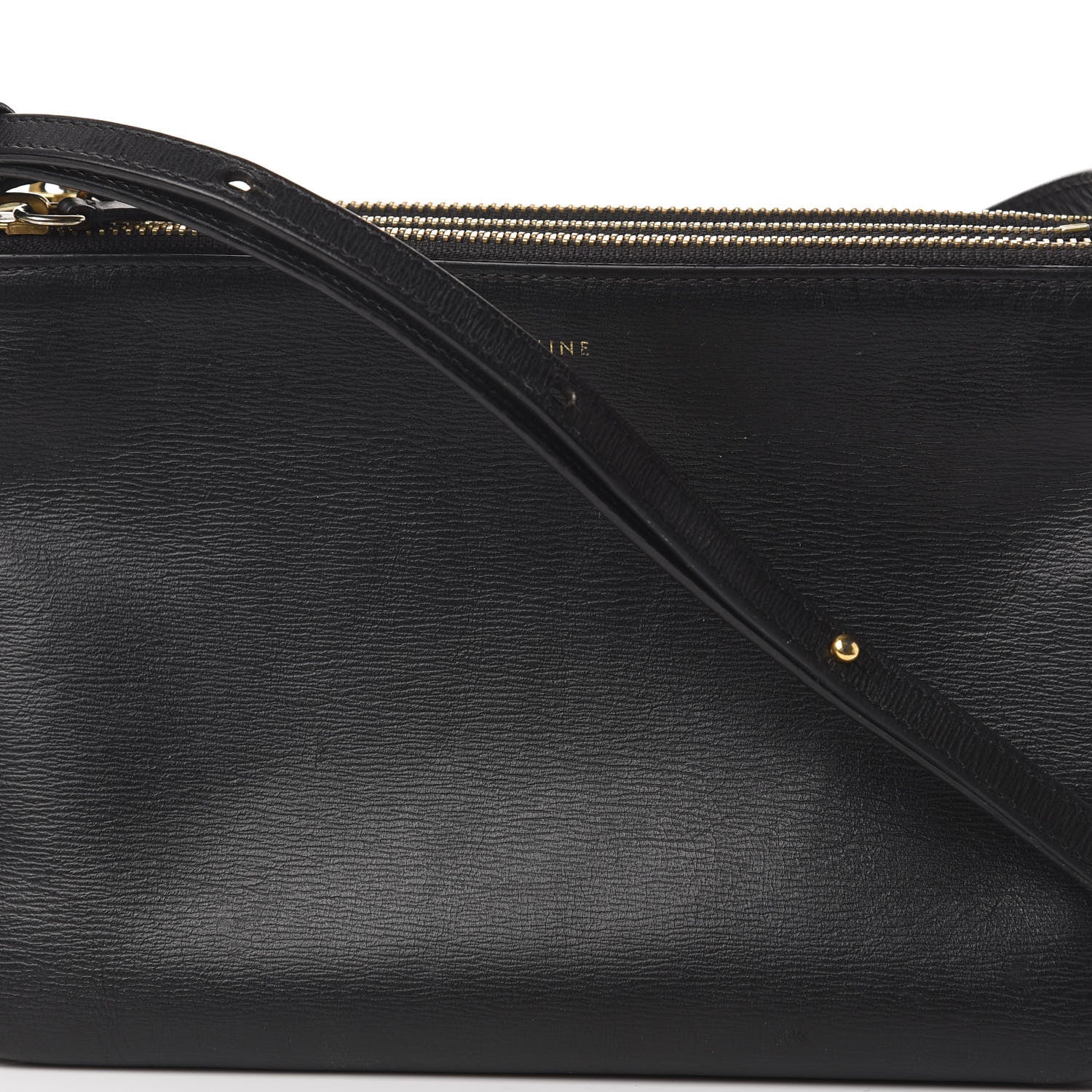 Celine Lambskin Small Trio Crossbody Bag Black 13 of 13