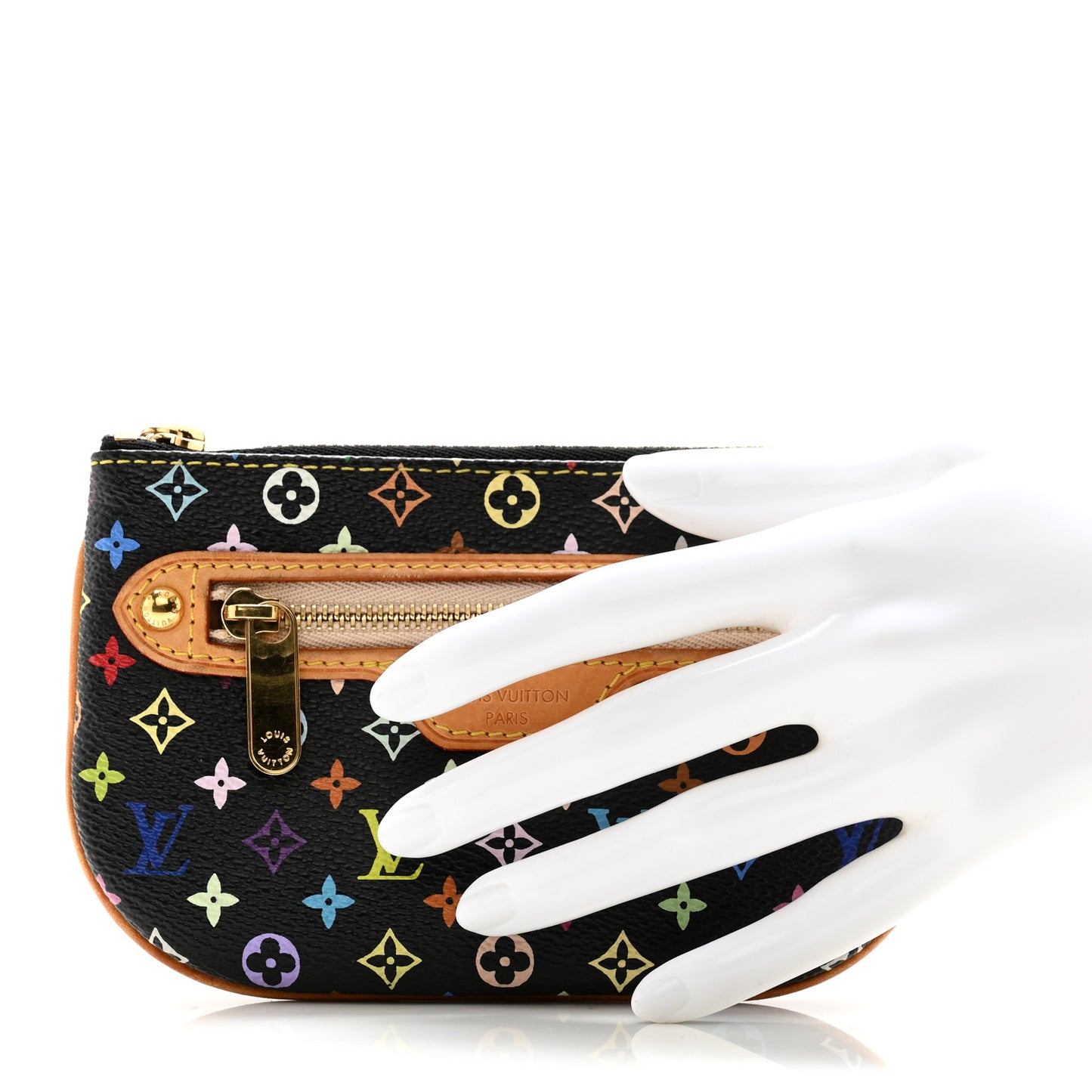 Monogram Multicolor Pochette Plate MM Black