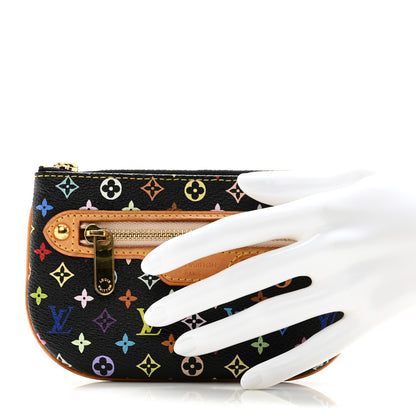 Louis Vuitton Monogram Multicolor Pochette Plate MM Black 2 of 6