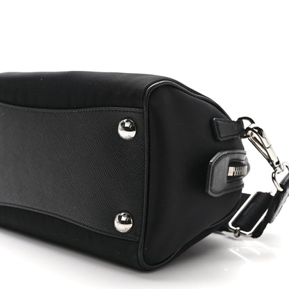 Prada Nylon Saffiano Re-Edition 2005 Top Handle Crossbody Bag Black 9 of 9
