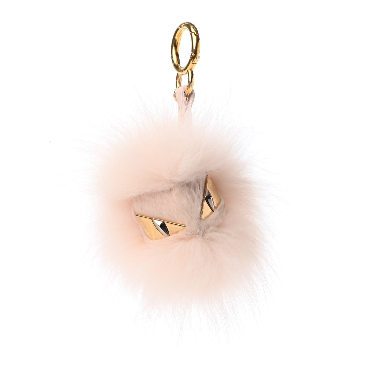Fox Rabbit Fur Nappa Metal Small Monster Bag Bug Cube Charm Cheesecake