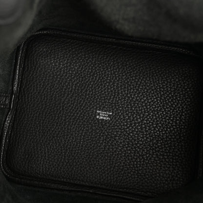 Hermes Taurillon Clemence Picotin Lock 22 MM Black 5 of 13
