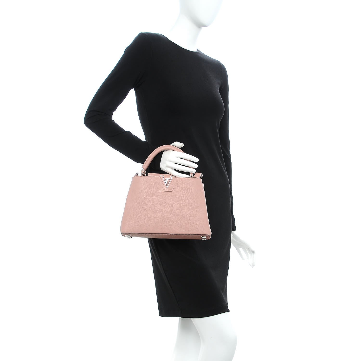 Louis Vuitton Taurillon Capucines BB Magnolia 3 of 10