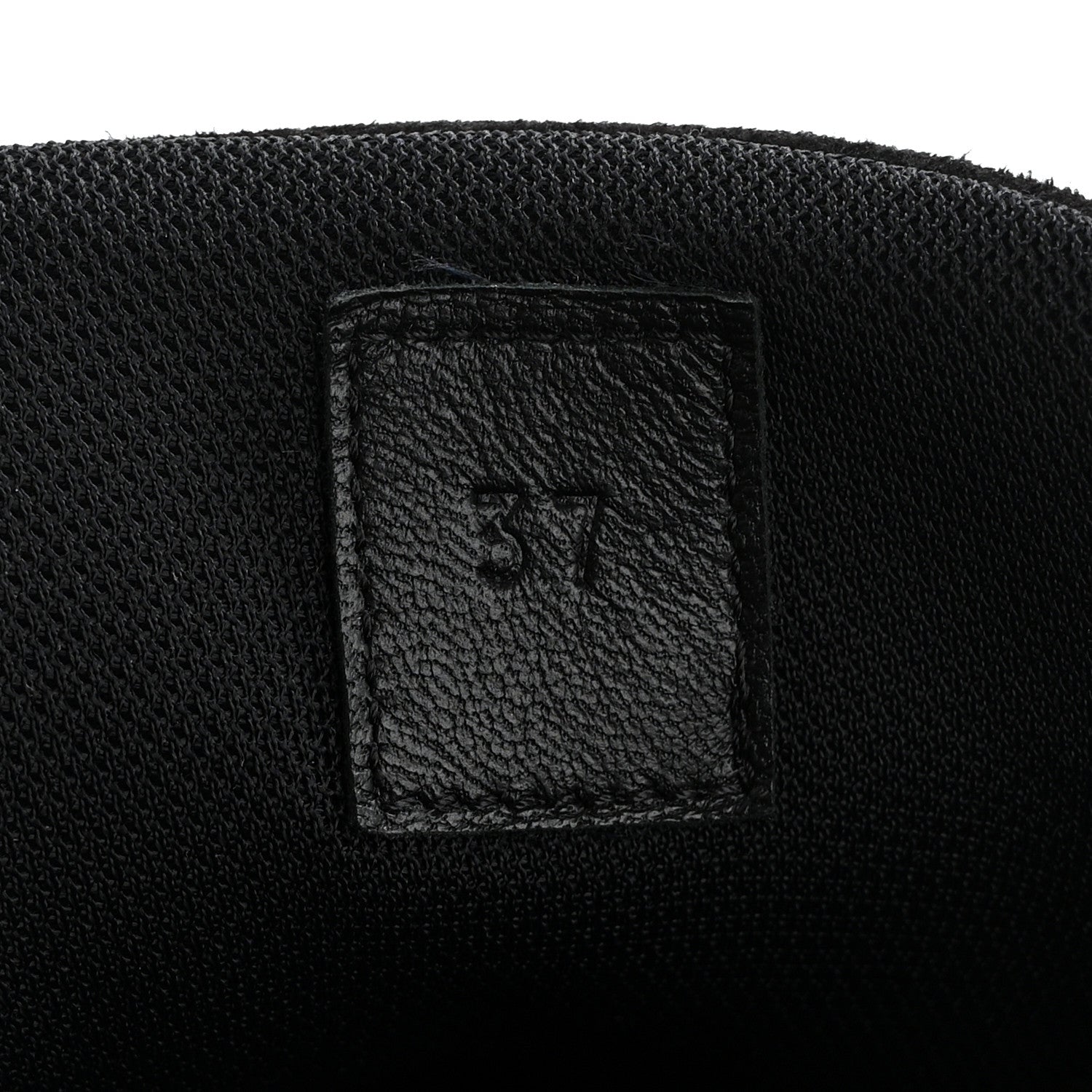 Hermes Air Mesh Suede Goatskin Bouncing Sneakers 37 Black Blue 7 of 8