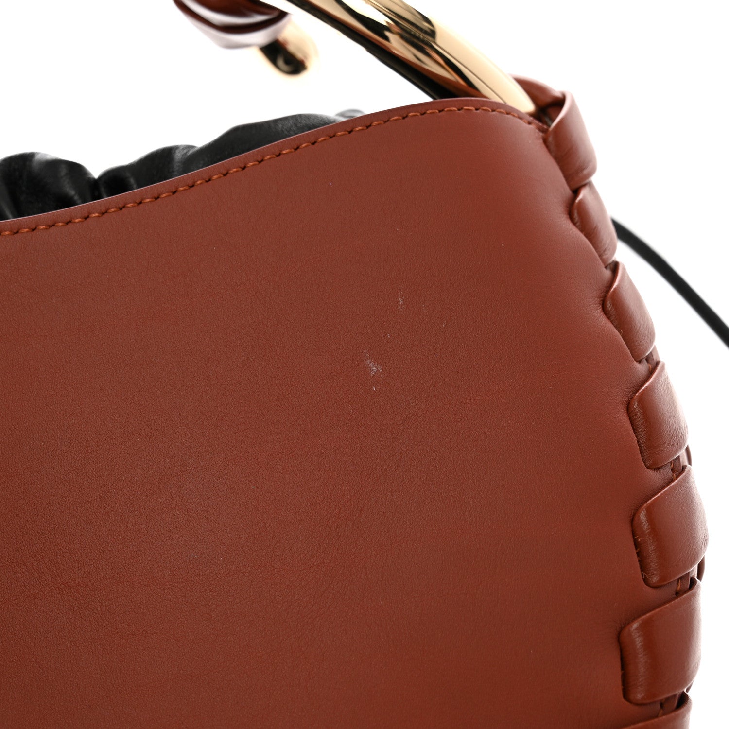 Chloe Calfskin Small Mate Hobo Henna Sepia Brown 11 of 12