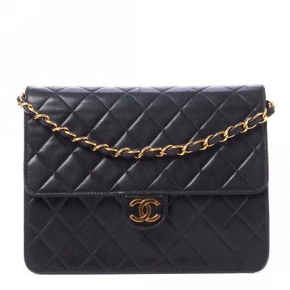 Chanel Lambskin Quilted Small Single Flap Black 1 of 9