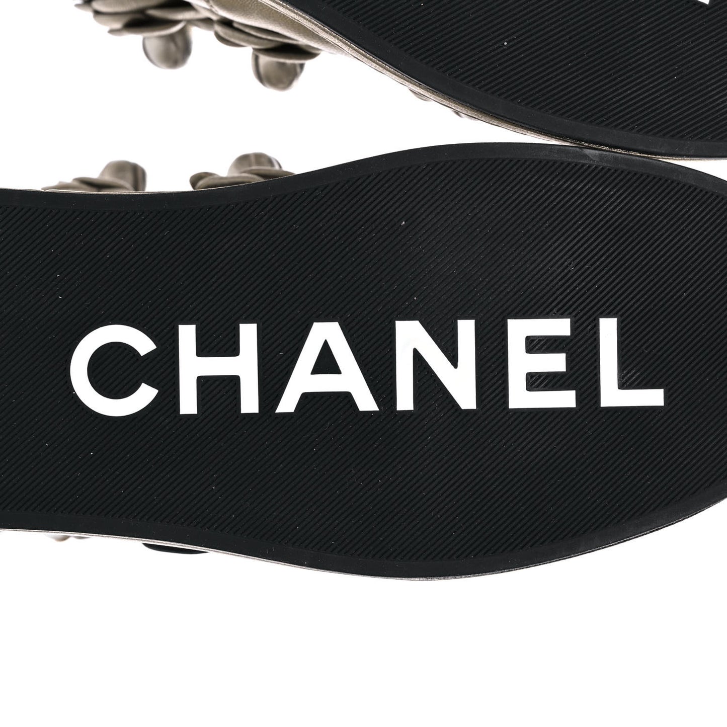 Metallic Lambskin Camellia High Top Sneakers 37 Gold