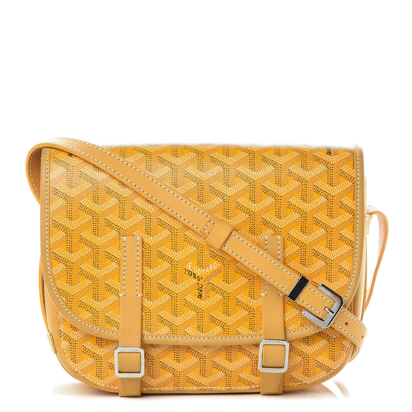 Goyardine Belvedere PM Messenger Bag Yellow