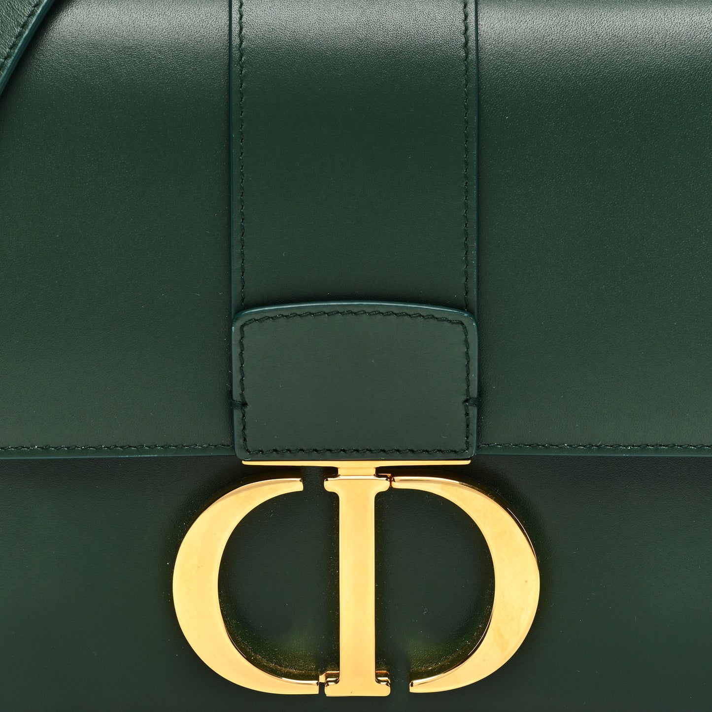 Smooth Calfskin 30 Montaigne Flap Bag Green