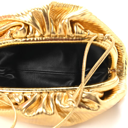 Bottega Veneta Metallic Bark Calfskin The Mini Pouch Gold 5 of 10
