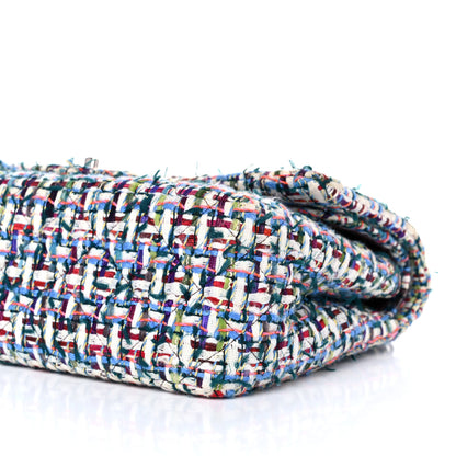 Chanel Tweed Quilted Jumbo Double Flap Multicolor 9 of 15