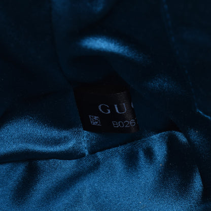 Gucci GG Supreme Monogram Textured Dollar Calfskin Web Small Ophidia Dome Shoulder Bag Beige Ebony New Acero 8 of 11