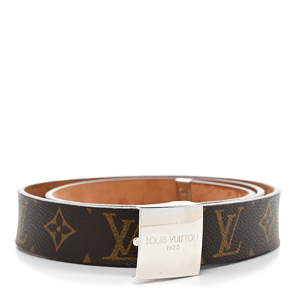 Louis Vuitton Monogram Ceinture Belt Gold Buckle 85 34 1 of 8