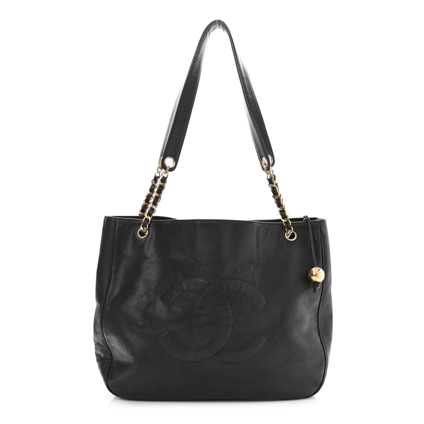 Caviar CC Shoulder Bag Black