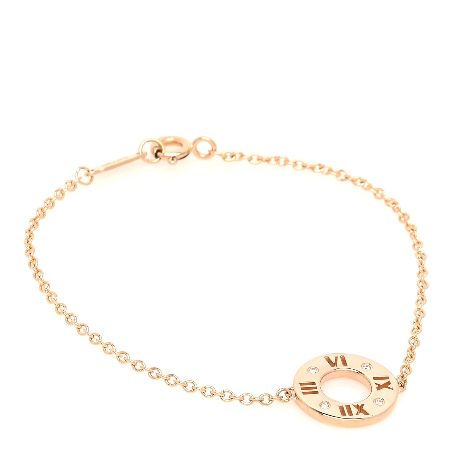 18K Yellow Gold Diamond Atlas Pierced Bracelet