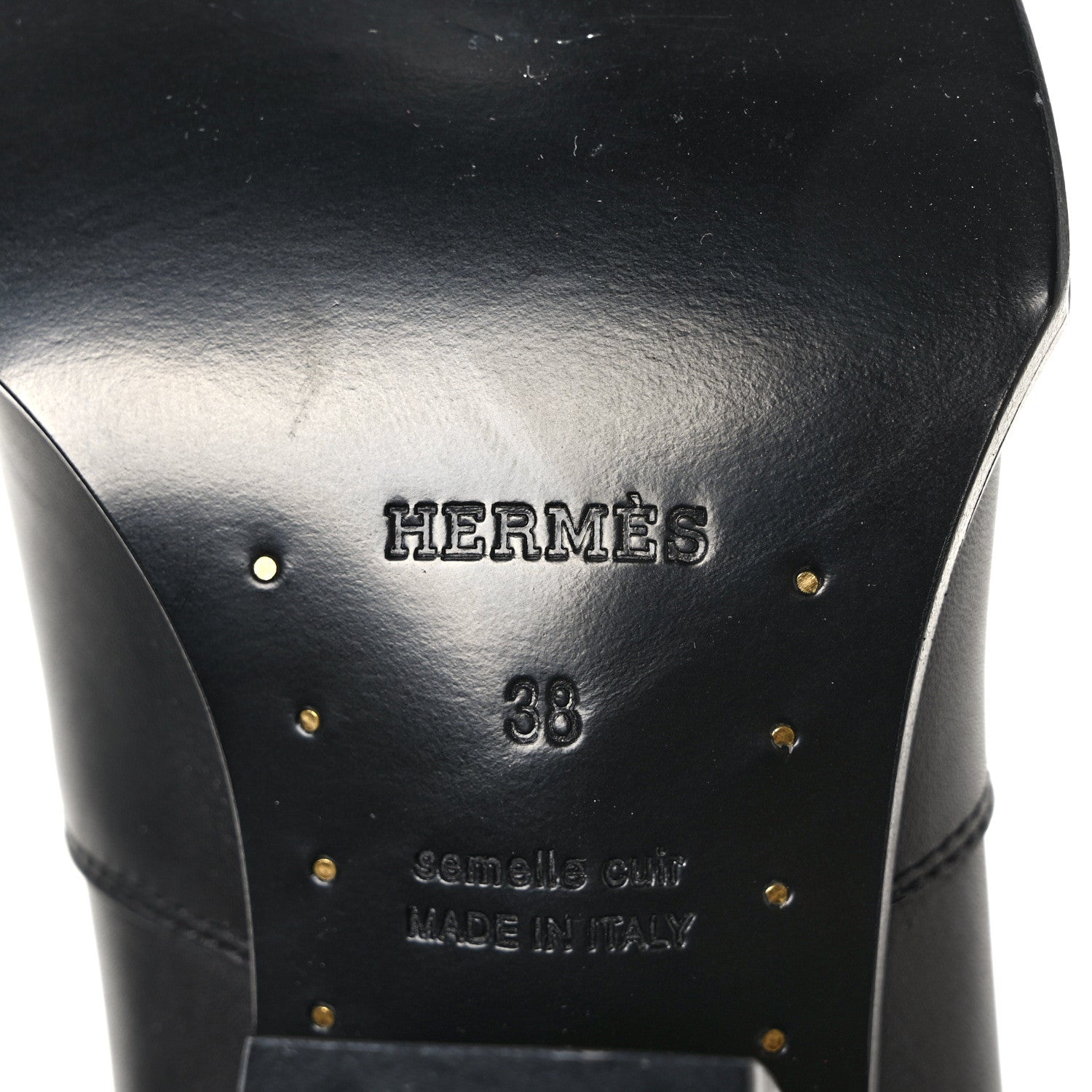 Hermes Calfskin Womens Vegas Ankle Boot 38 Black 6 of 8