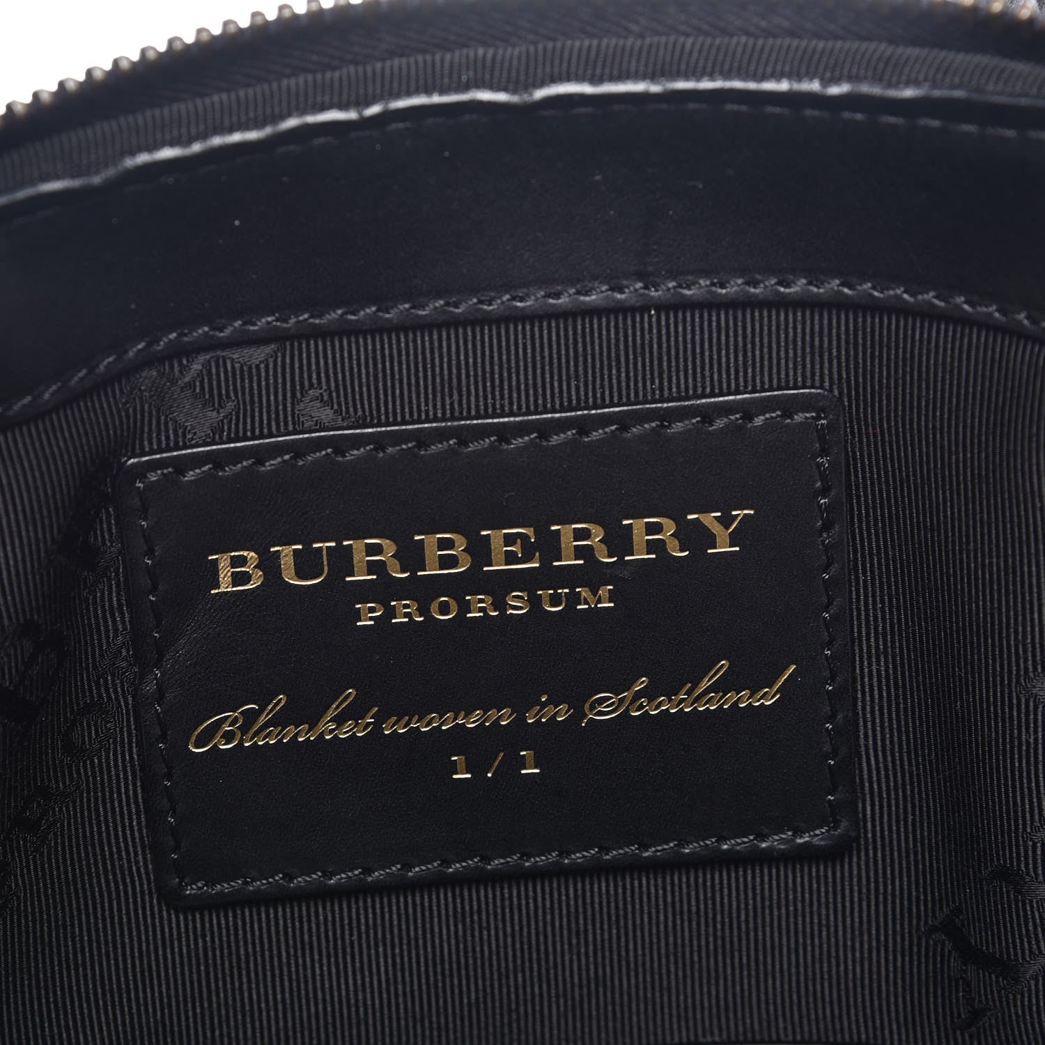 Burberry Prorsum Wool Geometric Small Saint Ives Russet Red Navy 7 of 10