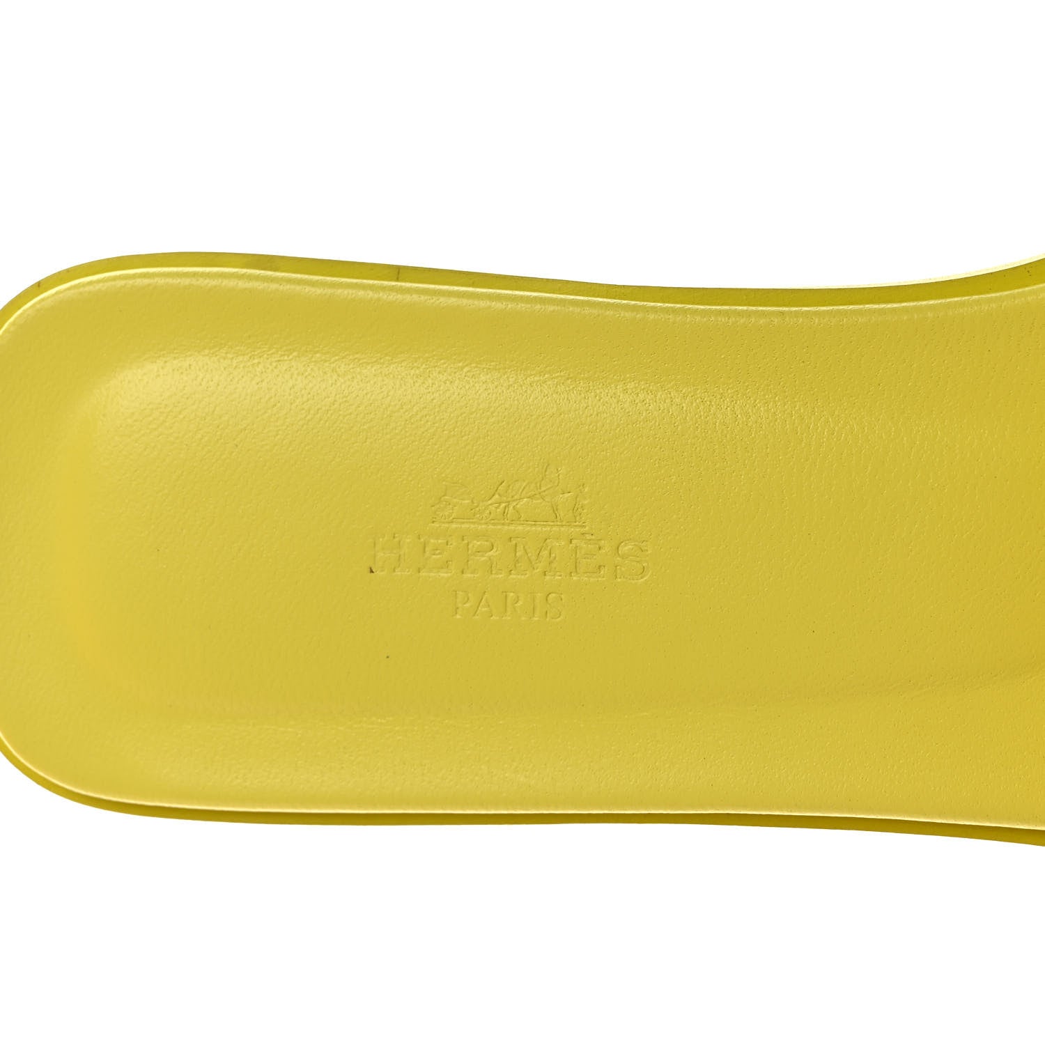 Hermes Epsom Oran Sandals 39 Jaune Curcuma 7 of 9