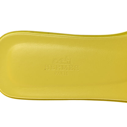 Hermes Epsom Oran Sandals 39 Jaune Curcuma 7 of 9