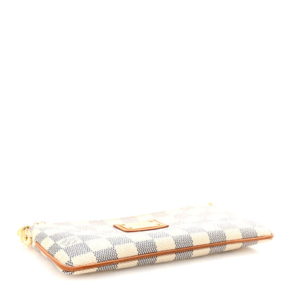 Louis Vuitton Damier Azur Pochette Milla MM 4 of 9