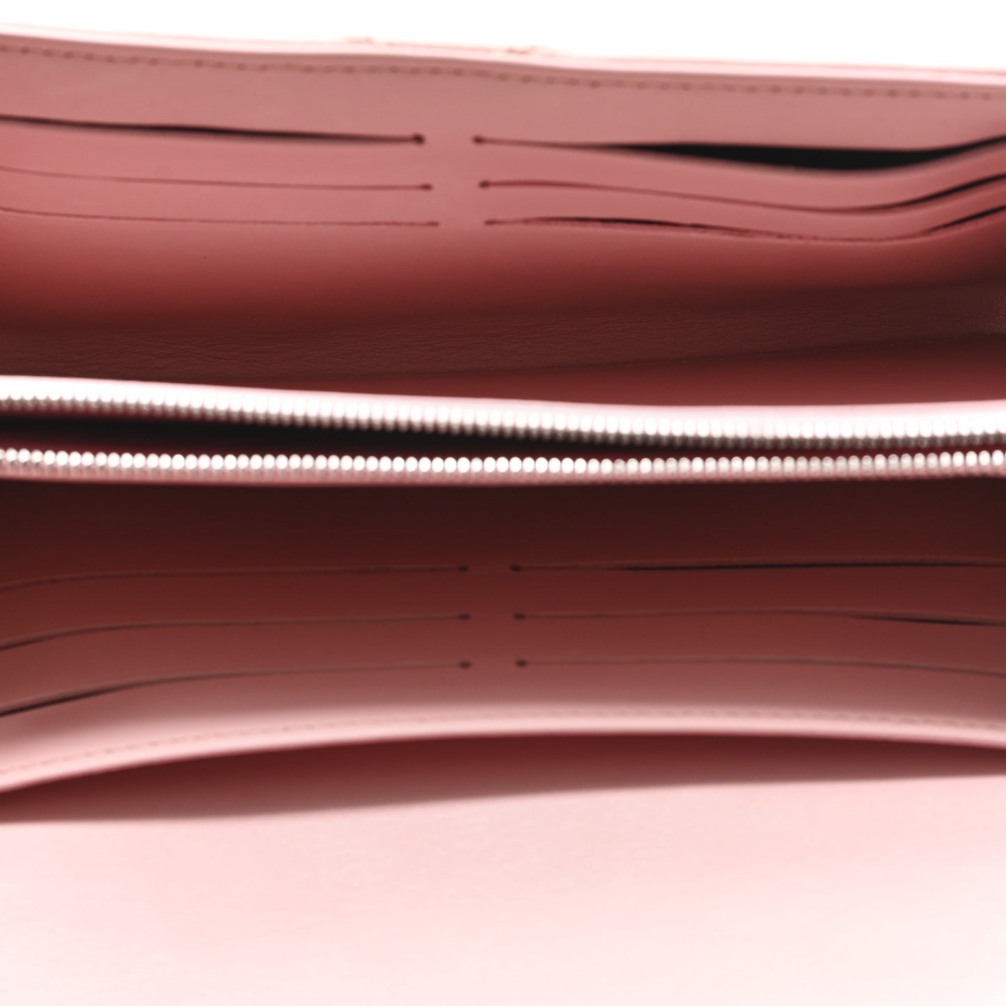 Calfskin New Wave Long Wallet Smoothie Pink