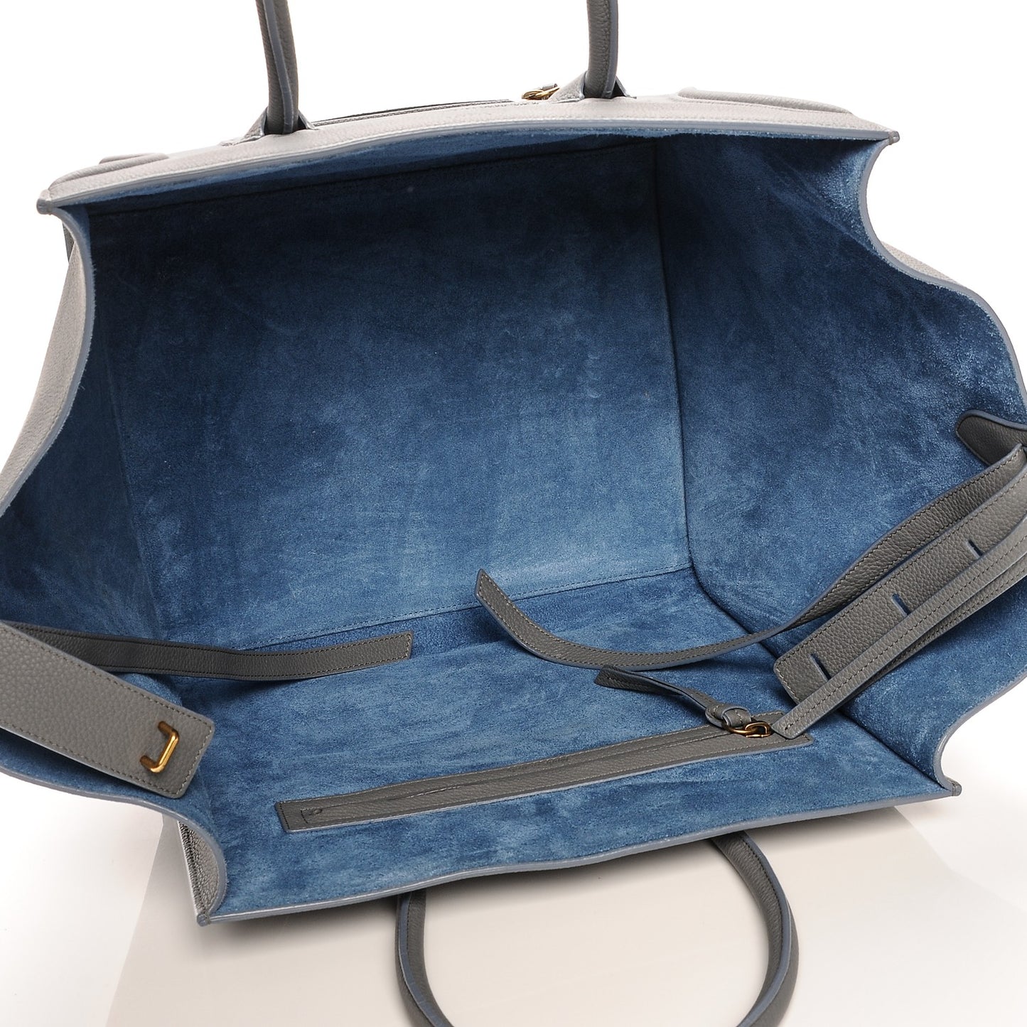 Baby Grained Calfskin Medium Phantom Luggage Kohl