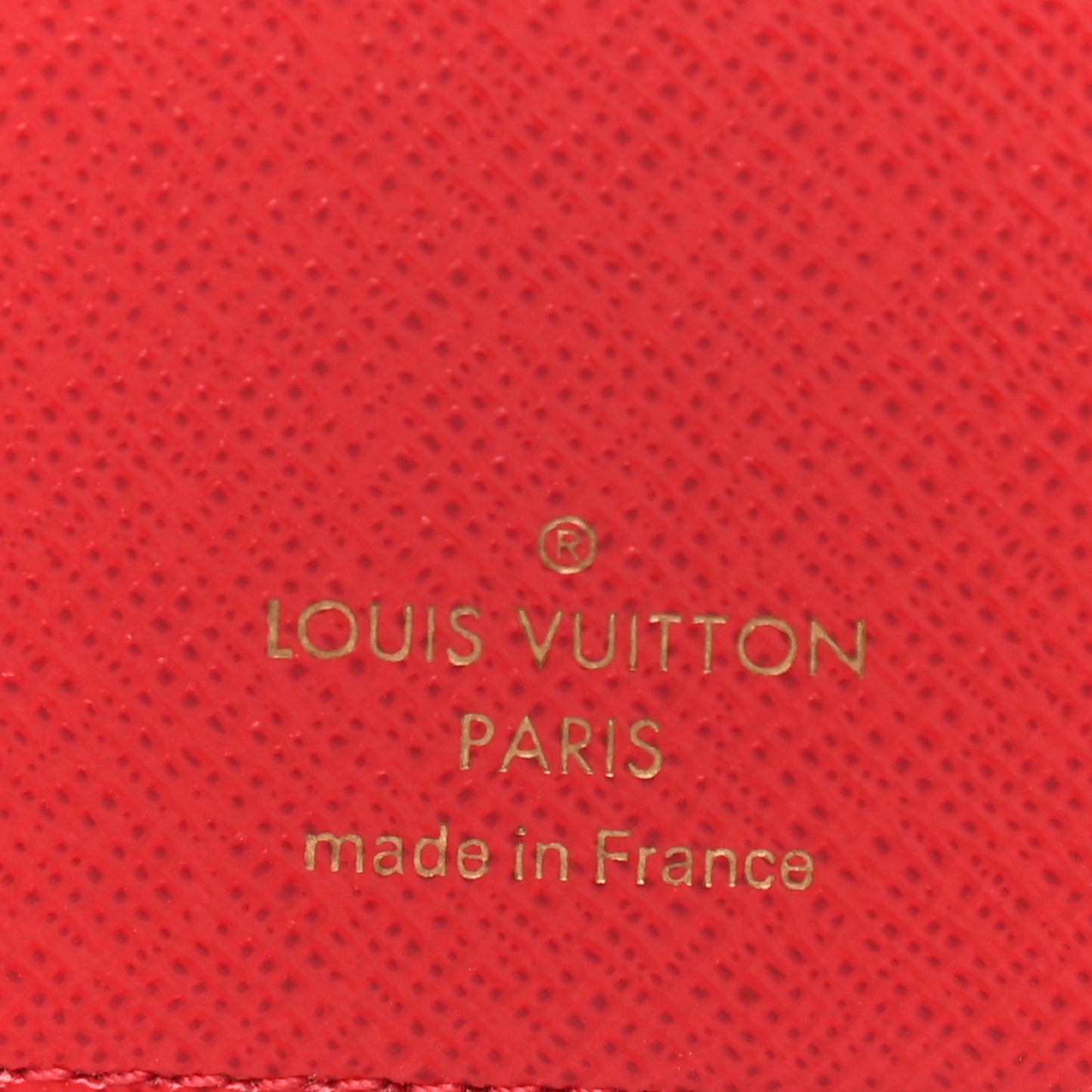 Damier Ebene Stories Victorine Wallet Red