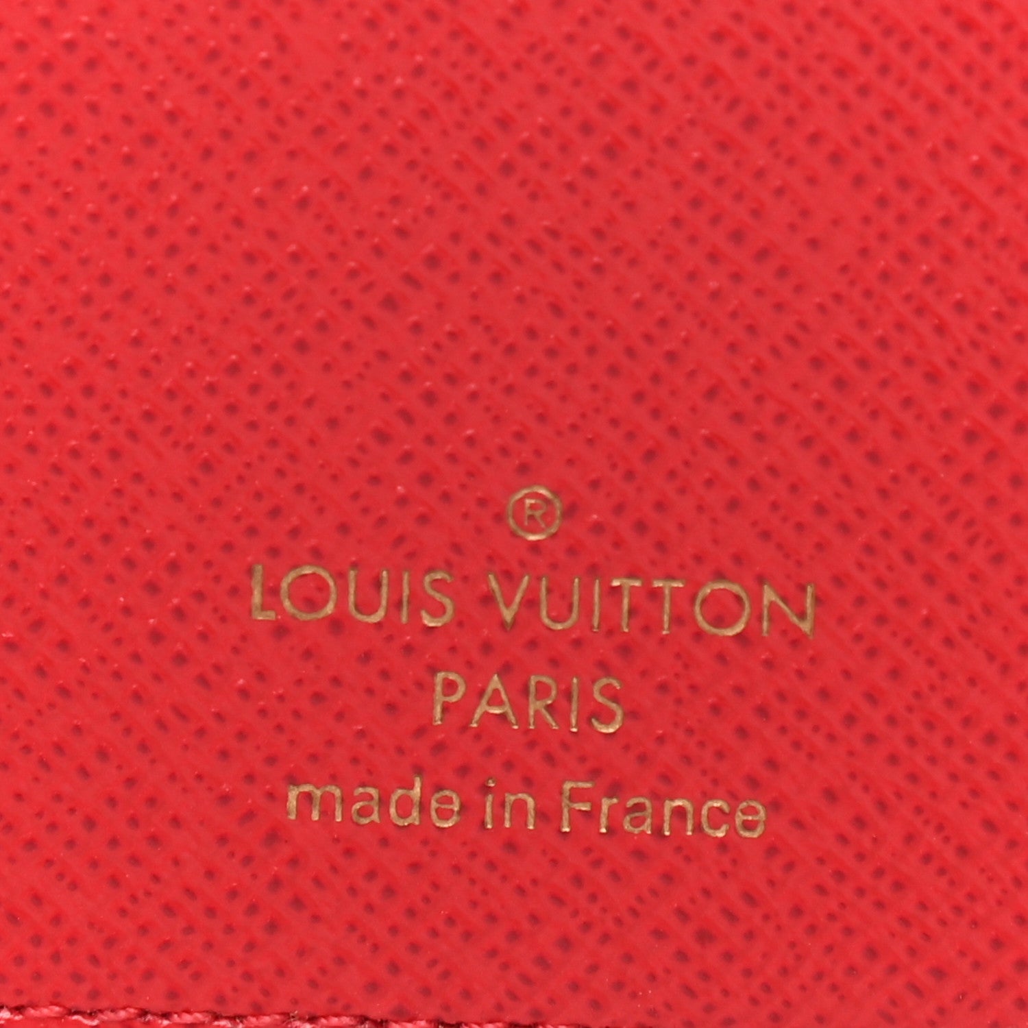 Louis Vuitton Damier Ebene Stories Victorine Wallet Red 6 of 9