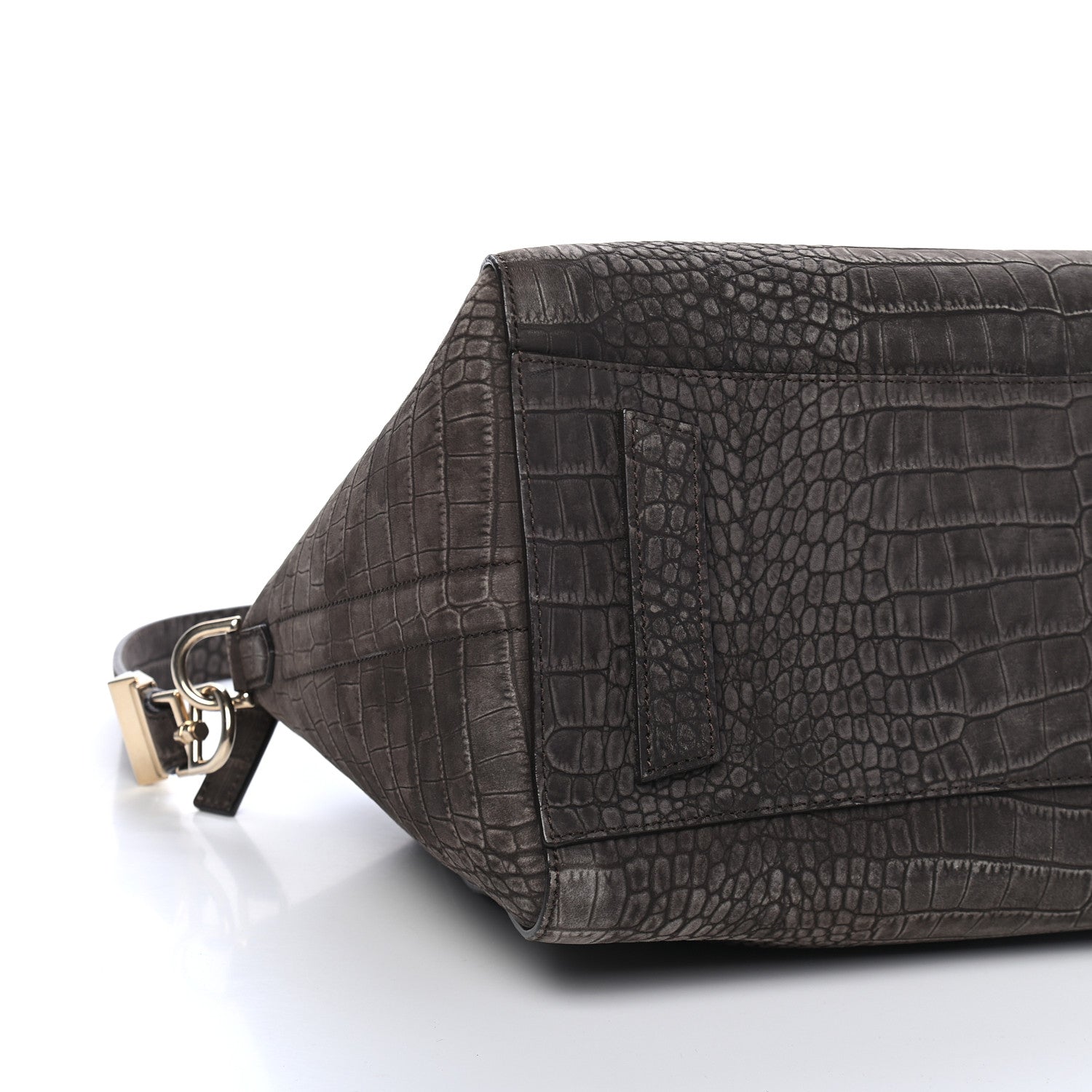 Givenchy Nubuck Crocodile Embossed Medium Antigona Brown 7 of 9