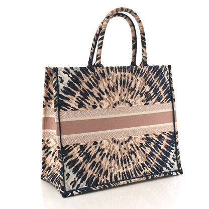 Christian Dior Canvas Embroidered Tie Dye Large Book Tote Multicolor 2 of 11