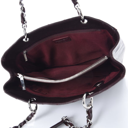 Chanel Caviar Quilted Grand Shopping Tote GST Dark Burgundy 5 of 21