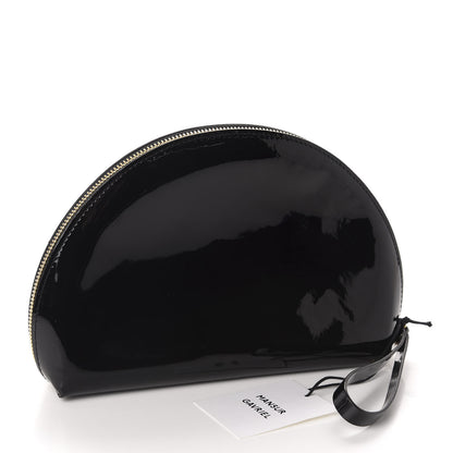 Mansur Gavriel Patent Calfskin Mini Moon Clutch Black 3 of 6